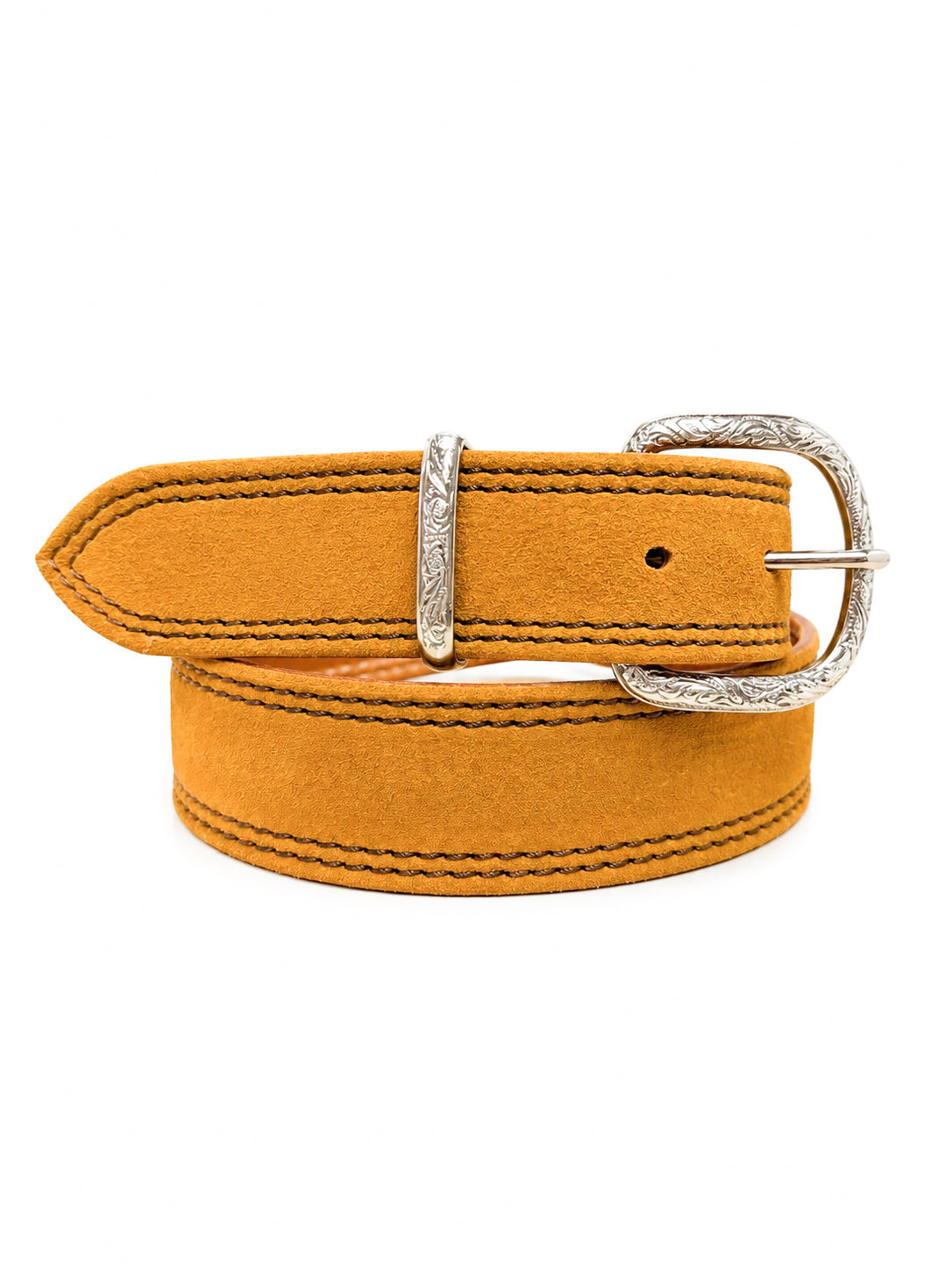 GOLD BUCKLE - DOUBLE STITCH