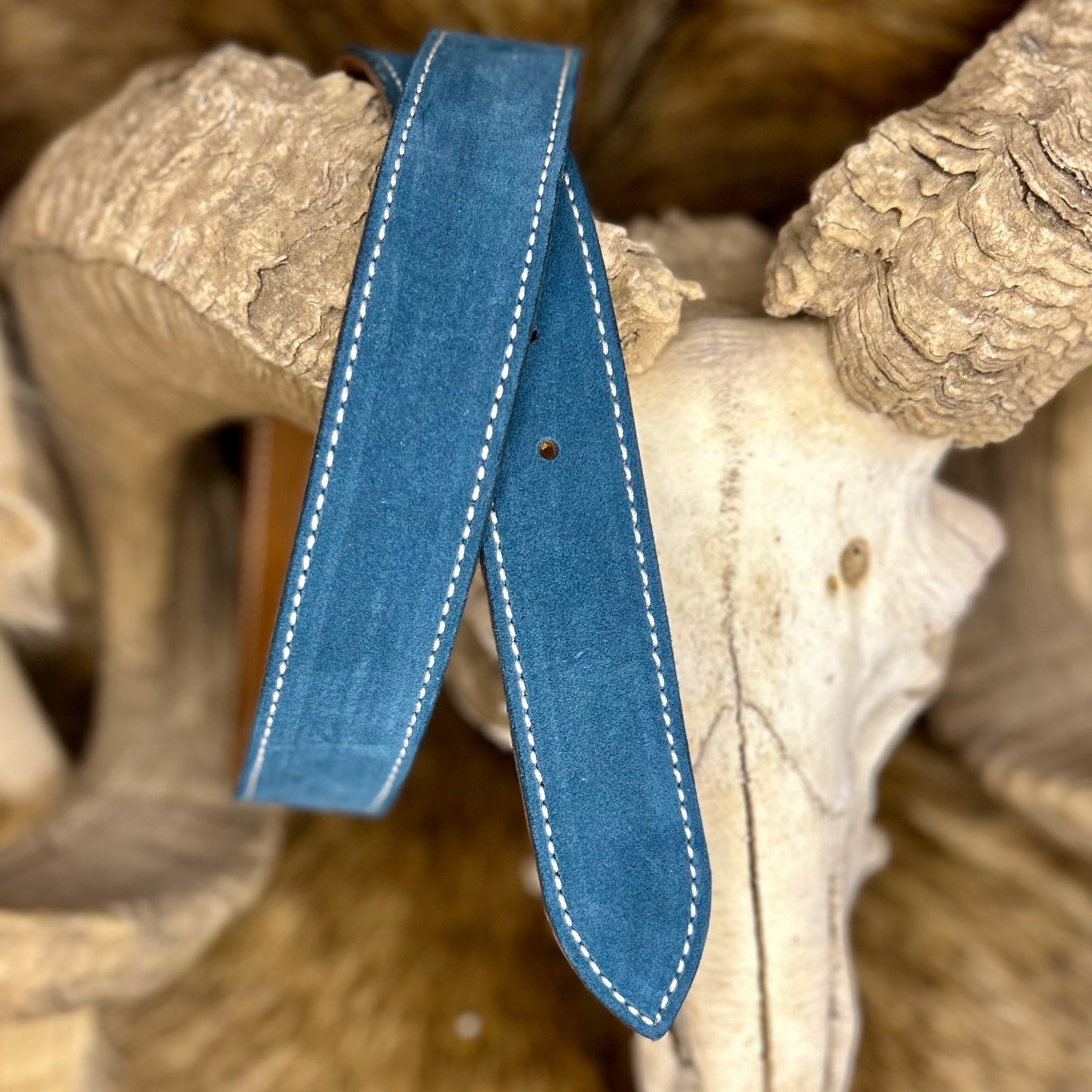 TEJAS TEAL SINGLE STITCH BELT