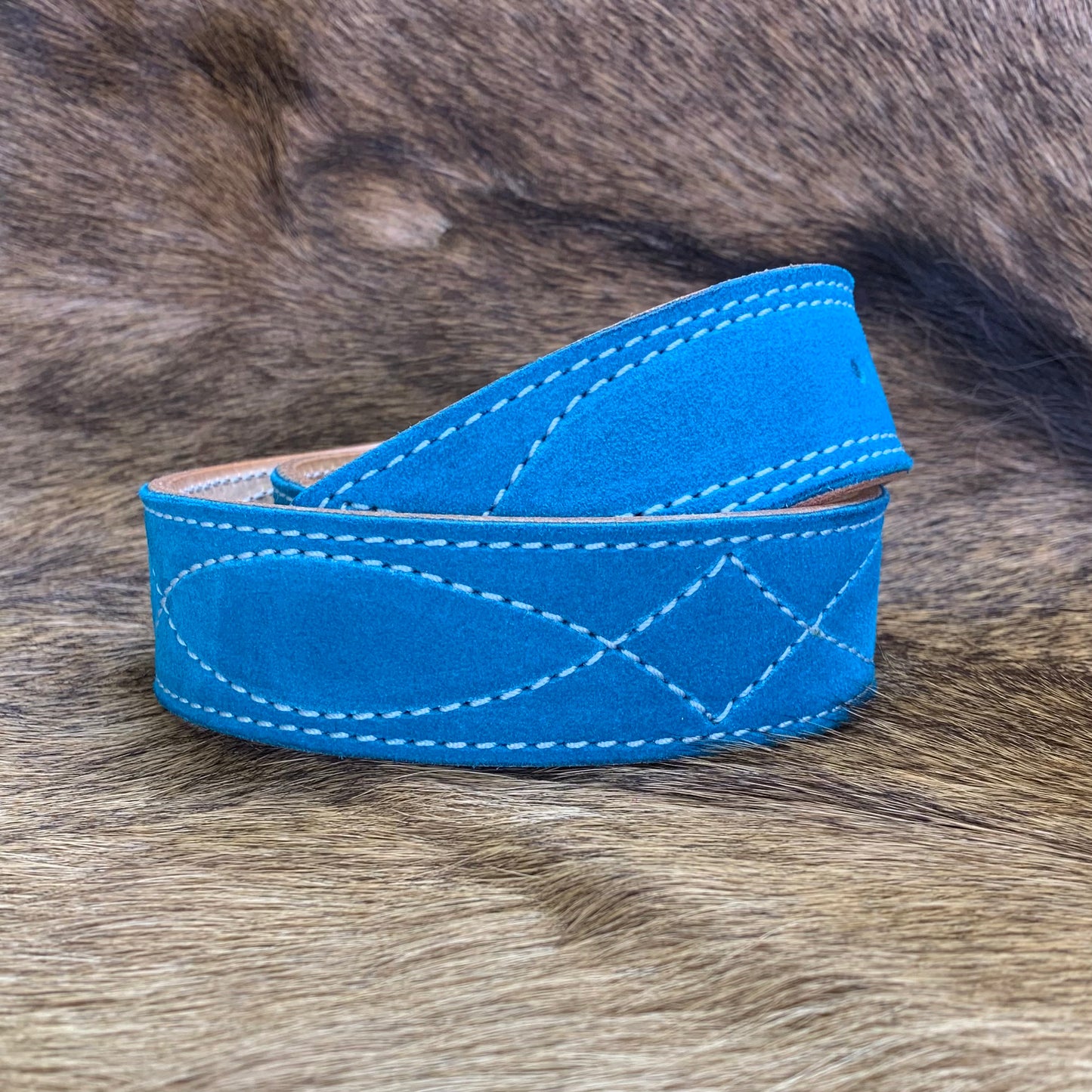 COMAL BLUE - GUNSLINGER STITCH BELT