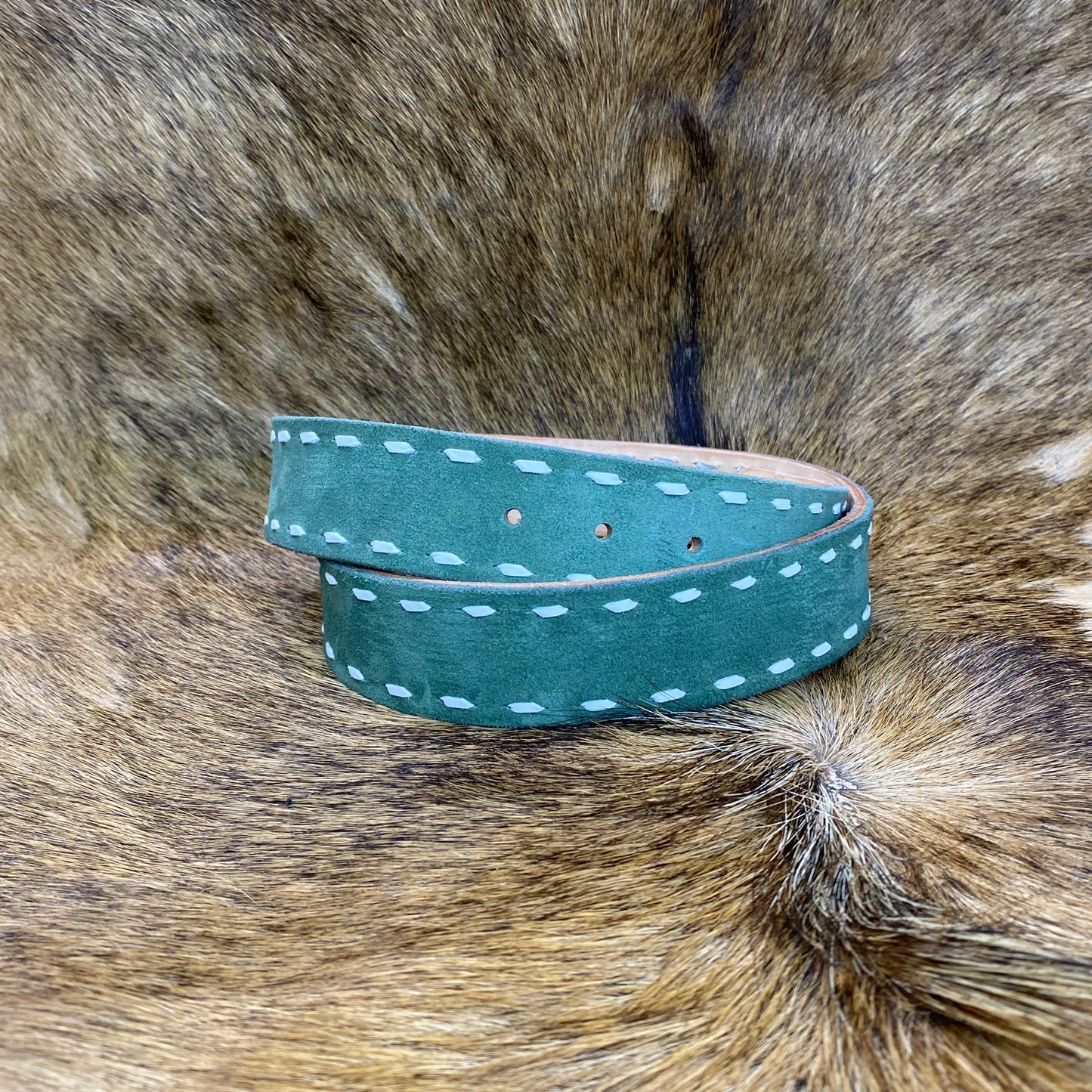 BUCKSTITCH BELTS - EARTHY COLORS