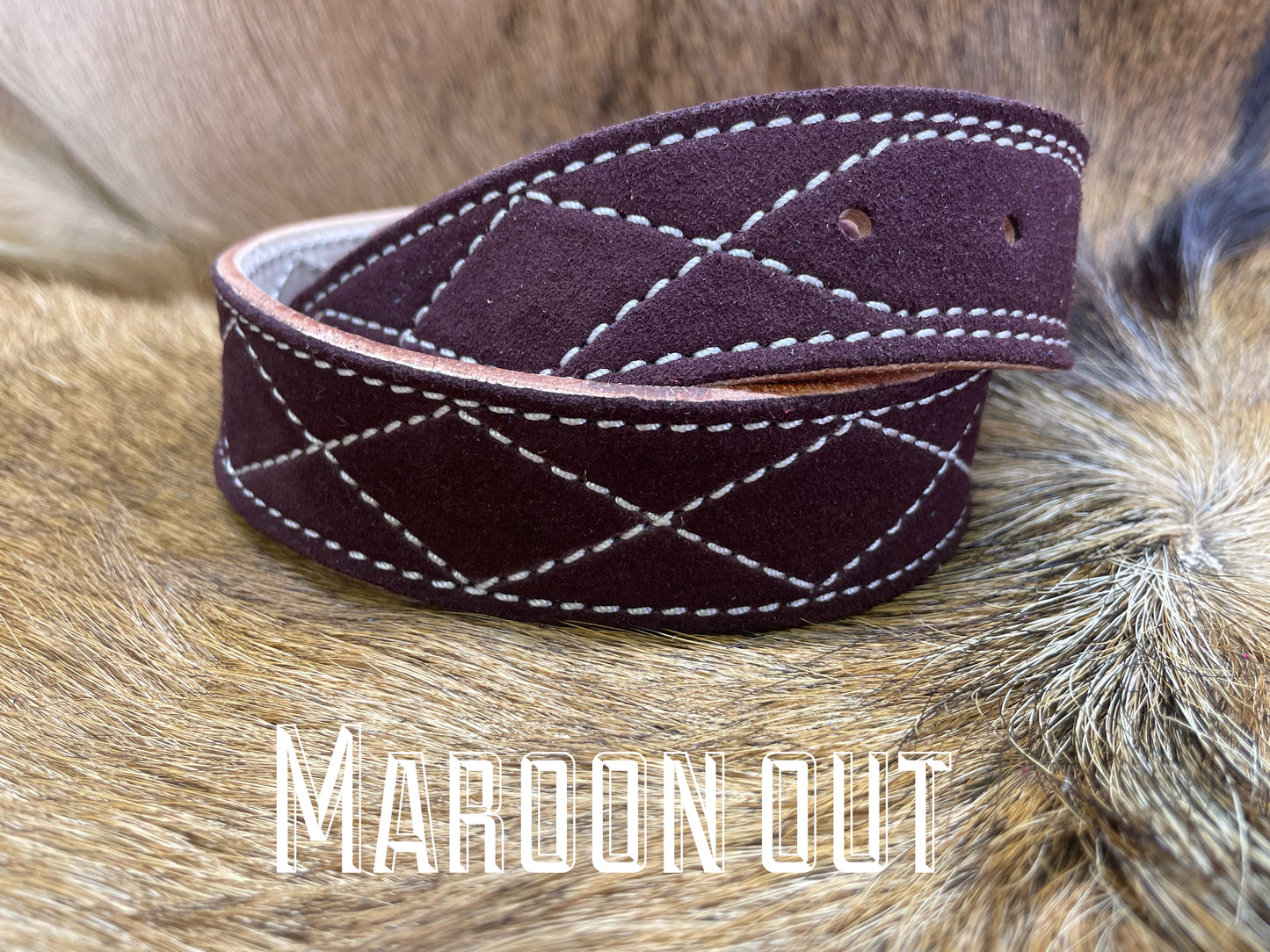 MAROON OUT - DIAMOND STITCH