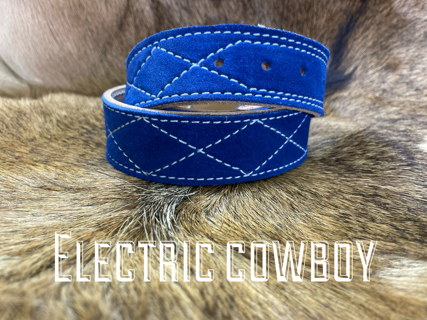ELECTRIC COWBOY - DIAMOND STITCH BELT