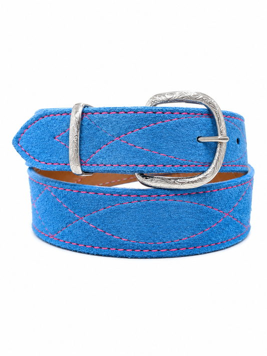 COMAL BLUE - GUNSLINGER STITCH BELT