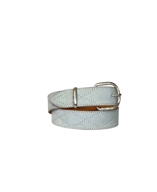 PRAIRIE BLUE - DIAMOND STITCH BELT