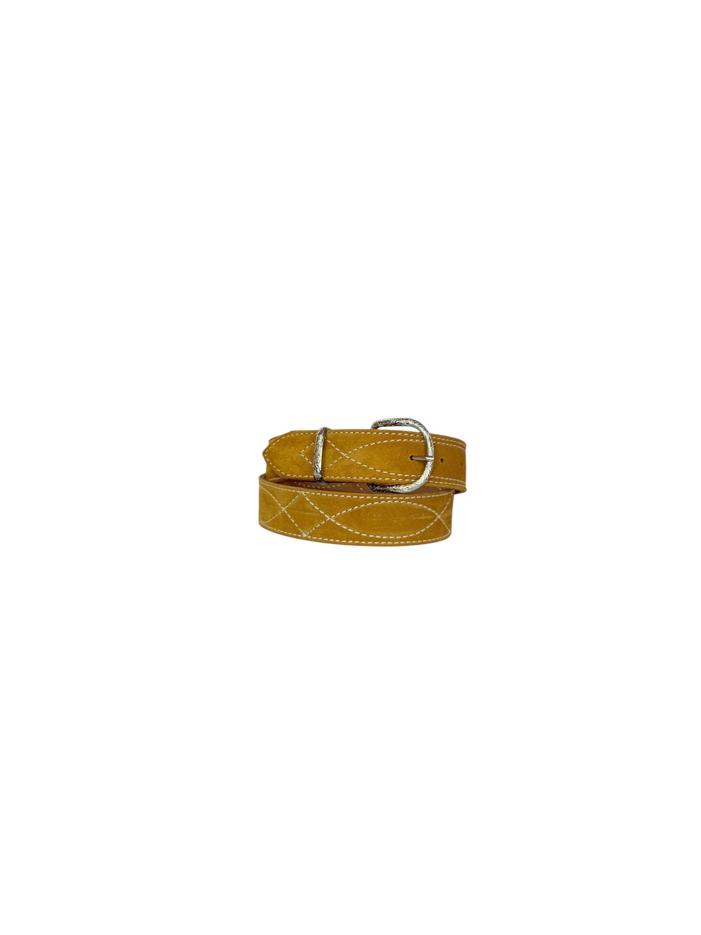 GOLD BUCKLE - GUNSLINGER STITCH BELT