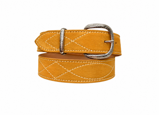 GOLD BUCKLE - GUNSLINGER STITCH BELT