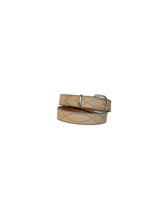 NATURAL VEG TAN ROUGH OUT- GUNSLINGER STITCH