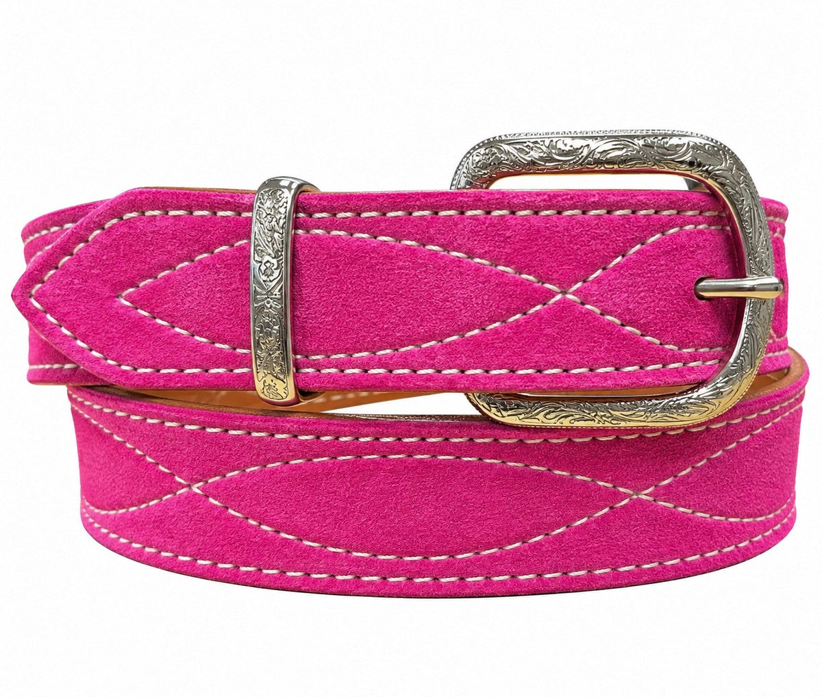 PUNCHY PINK - RIVER STITCH BELT