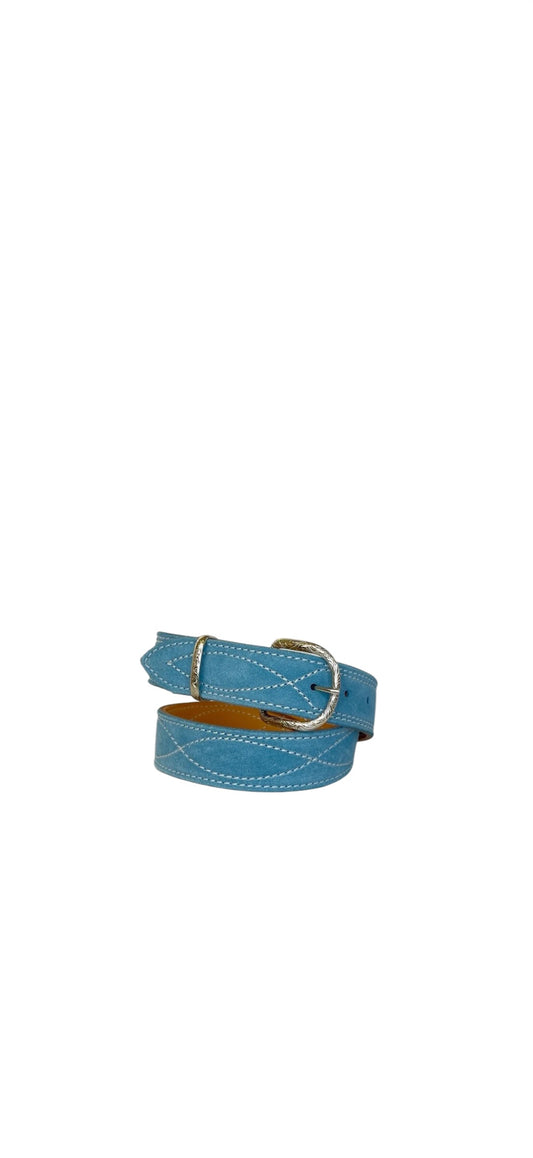 BUCKLE BUNNY BLUE - RIVER STITCH BELT