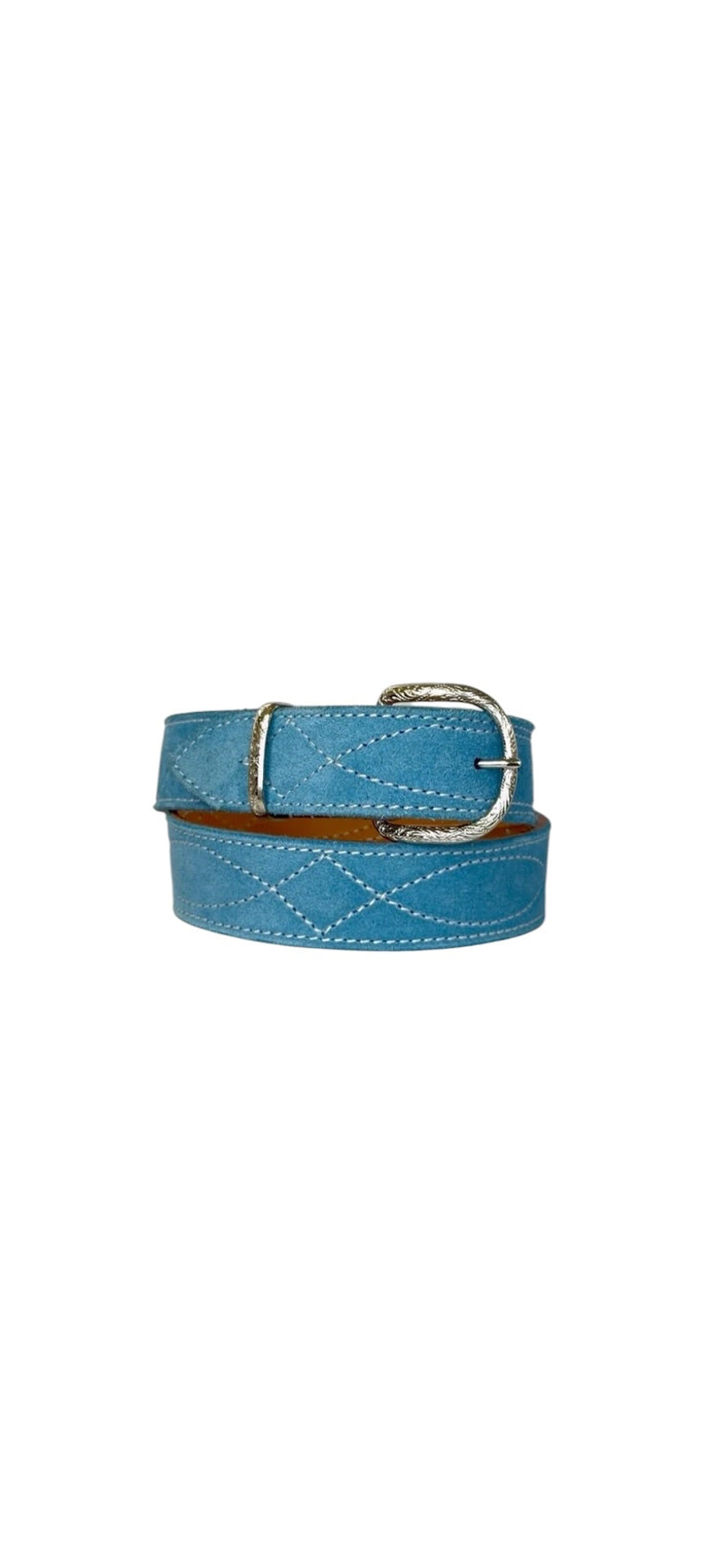 BUCKLE BUNNY BLUE - GUNSLINGER STITCH BELT