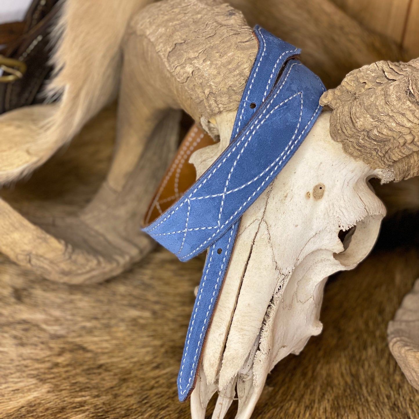 DENIM DAN TAPERED (3/4" or 1") GUNSLINGER STITCH BELT