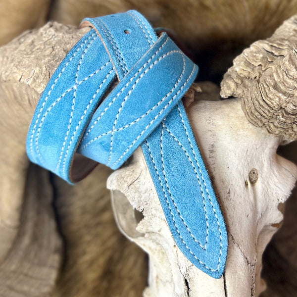 BUCKLE BUNNY BLUE - RIVER STITCH BELT