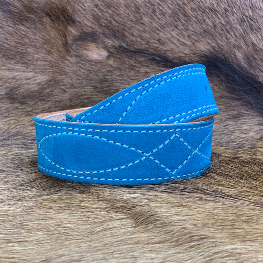 COMAL BLUE - GUNSLINGER STITCH BELT