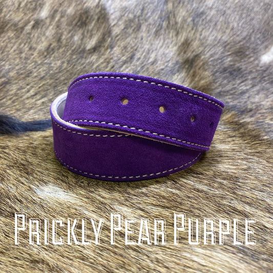 PRICKLY PEAR PURPLE - SINGLE STITCH BELT