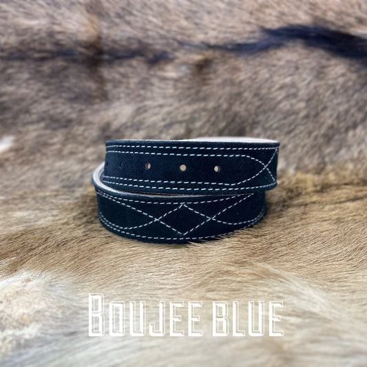 BOUJEE BLUE - GUNSLINGER STITCH BELT