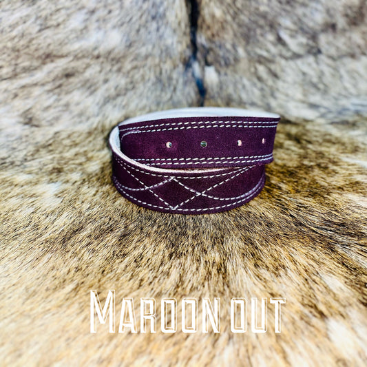 MAROON OUT - GUNSLINGER STITCH BELT