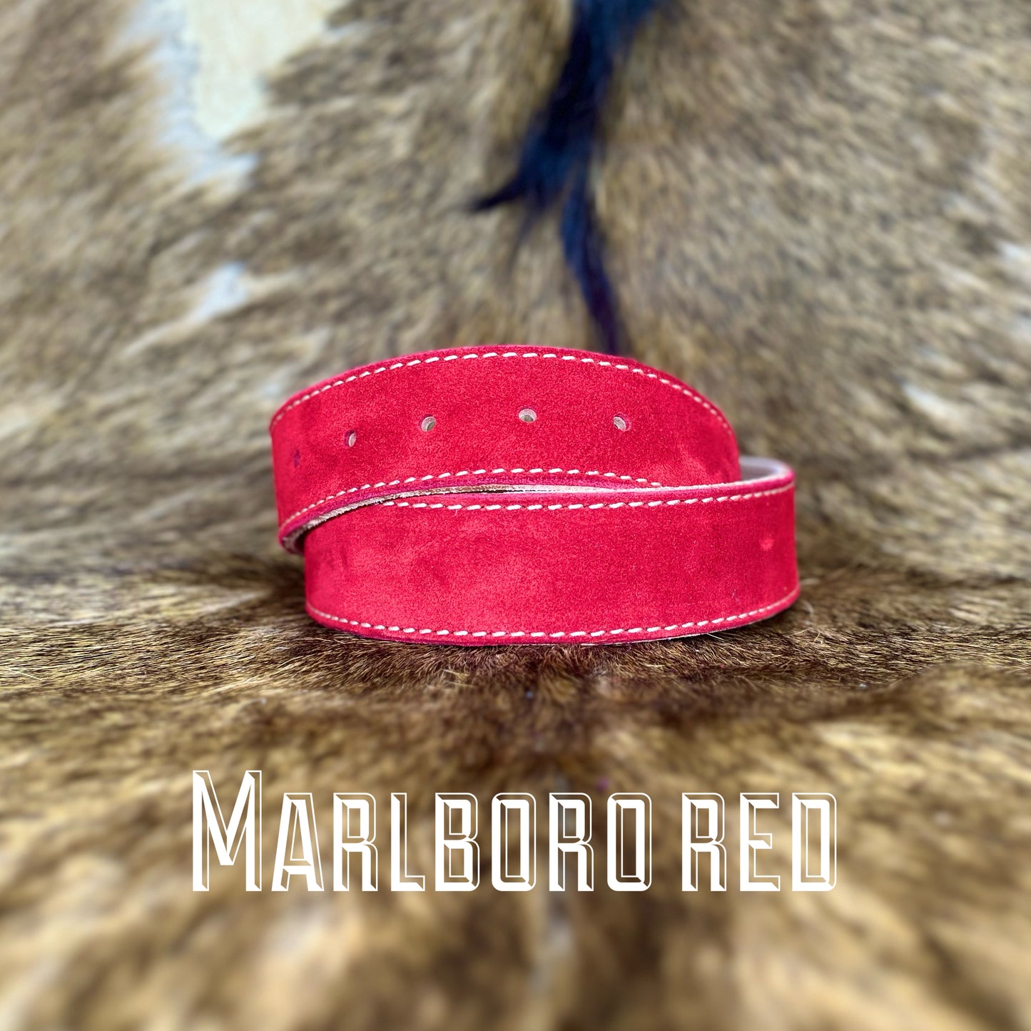 MARLBORO RED - SINGLE STITCH BELT